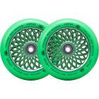SCOOTER ROOT LOTUS 110MM RADIANT GREEN WHEELS (2 PACK)