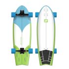 SURFSKATE HYDROPONIC FISH RADIKAL CYAN-GREEN 31,5’’X9,75’’