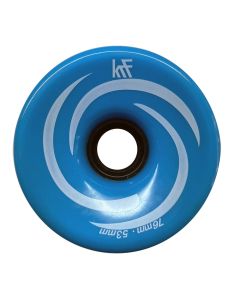 RUEDAS LONGBOARD KRF 76MMX53MM 80A AZUL (PACK 4)
