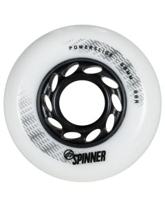 RUEDAS POWERSLIDE SPINNER 68MM 88A BLANCO MATE (PACK 4)