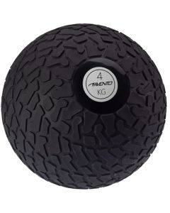 AVENTO MEDICINE BALL TEXTURIZED 4 KG BLACK-SILVER