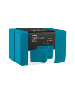 AVENTO FITNESS AND YOGA BLOCK BLUE PETROL (2 PACK)