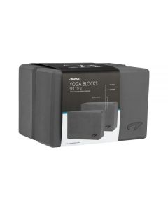 AVENTO FITNESS AND YOGA BLOCK GREY (2 PACK)