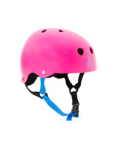 TRIPLE 8 NEON FUCHSIA GLOSS HELMET
