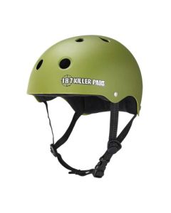 187 PRO SKATE SWEATSAVER ARMY GREEN HELMET