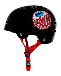 CASCO BULLET SANTA CRUZ EYEBALL GLOSS BLACK