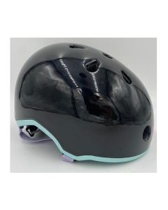 CASCO CHAYA NEGRO-TEAL-LILA (MUESTRA)
