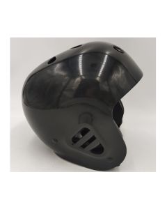 PRO-TEC FULL CUT WATER MOUNT CLIP GLOSS BLACK NO LOGO HELMET (SAMPLE)