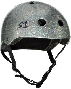 S1 LIFER SILVER GLOSS GLITTER HELMET