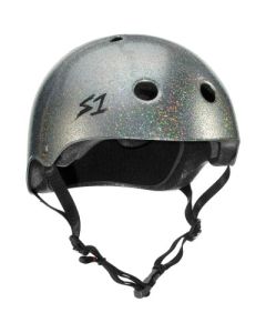 S1 MEGA LIFER SILVER GLITTER HELMET