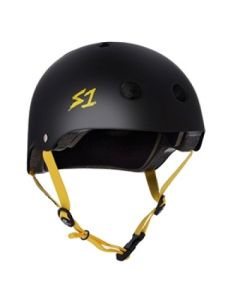 CASCO SONE LIFER BLACK MATTE-YELLOW STRAPS