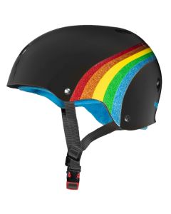 TRIPLE 8 SWEATSAVER CERTIFIED RAINBOW SPARKLE BLACK HELMET