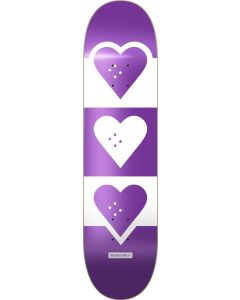 TABLA SKATE HEART SUPPLY LOGO SQUADRON LILA 7.75’’