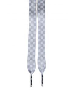 CORDONES HEELYS BLISS CHECK BLANCO-PLATA