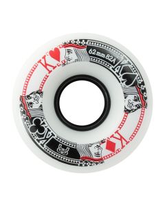 QUAD FR STREET KINGS 62MM 82A WHITE WHEELS (PACK 4)