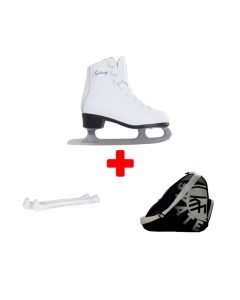 PACK DE PATINES HIELO SFR GALAXY BLANCO