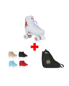 ROOKIE PINK WHITE QUAD SKATE PACK