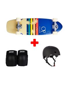 OCEAN PACIFIC SUNSET NAVY 32" SURFSKATE PACK