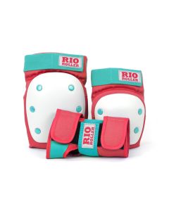 PACK PROTECCIONES RIO ROLLER ROJO-MENTA