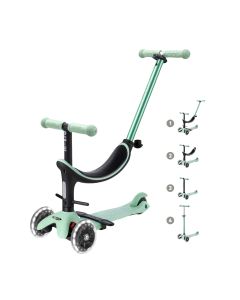 PATINETE MICRO 4EN1 DELUXE LED MENTA