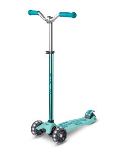 MICRO MAXI DELUXE PRO LED TURQUOISE SCOOTER