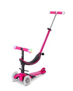 PATINETE MICRO MINI2GROW DELUXE MAGIC LED ROSA