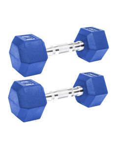 PESA HEXAGONAL KRF CAUCHO 4 KG AZUL (PACK 2)