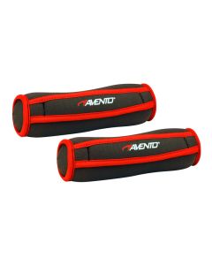 AVENTO NEOPRENE WEIGHT 0,5 KG GREY RED (2 PACK)