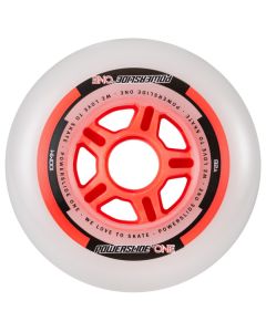 RUEDAS POWERSLIDE PS ONE 100MM 82A + RODAMIENTOS ROJAS (PACK 8)