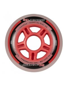 POWERSLIDE PS ONE 80MM 82A RED WHEELS (PACK 4)