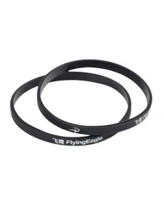 FLYING EAGLE ADULT THIN BLACK BRACELET