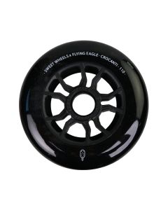 RUEDA FLYING EAGLE CROCANTI 110MM NEGRO (UNIDAD)