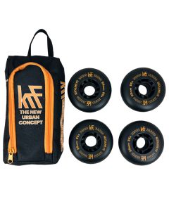 RUEDA KRF MAXLINE +G NEGRO-NARANJA CON FUNDA (PACK 4)