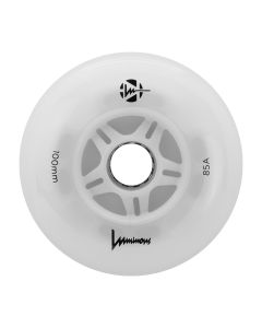 RUEDA LED LUMINOUS 100MM 85A WHITE (UNIDAD)