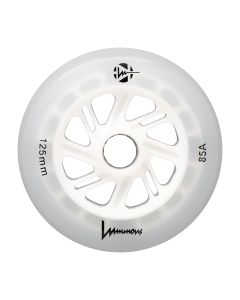 LED LUMINOUS 125MM 85A WHITE WHEEL (UNIT)