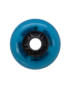LUMINOUS 84MM 85A GLOW BLUE QUAD WHEEL  (UNIT)