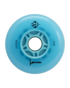 RUEDA LED LUMINOUS 90MM 85A BLUE OCEAN GLOW (UNIDAD)