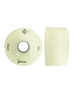RUEDA LONGBOARD LED LUMINOUS BLANCA  65MM 85A