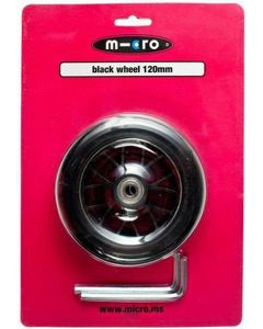 MICRO PU 120MM BLACK WHEEL (UNIT)