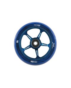 AO PENTACLE 115MM BLUE SCOOTER WHEEL (UNIT)