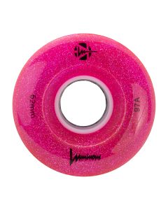 LUMINOUS 62MM 97A GLITTER PINK QUAD LED WHEEL (UNIT)