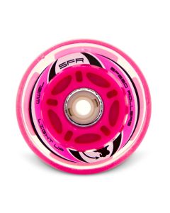 RUEDAS CON LUZ SFR 72MM ROSA (PACK 4)
