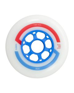 FR SLIDERS 100MM 90A BLANCO-AZUL WHEELS (6 PACK)