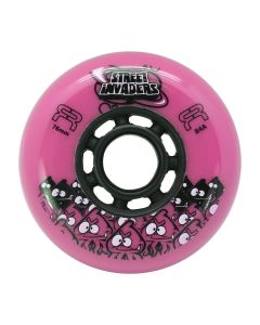 RUEDAS FR STREET INVADERS 76MM 84A ROSA (PACK 4)