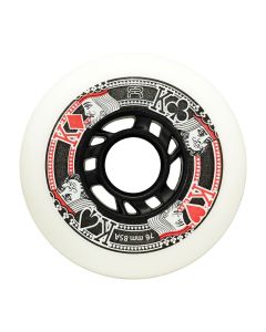 RUEDAS FR STREET KINGS 76MM 85A BLANCA (PACK 4)