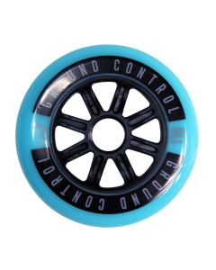 RUEDAS GROUND CONTROL TURQUESA-NEGRO 110MM 85A (PACK 3)