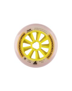 HYDROGEN PRO 125MM FIRM (6) WHEELS WHITE-YELLOW 6 PACK