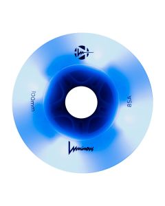 LUMINOUS 100MM 85A BLUE OCEAN GLOW GLOW + BLUE LED LED WHEELS (3 PACK)