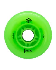 LED LUMINOUS 84MM 85A GREEN APPLE GLOW WHEELS (4 PACK)
