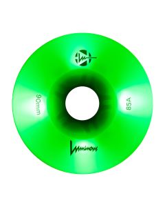 RUEDAS LED LUMINOUS 90MM 85A GREEN APPLE GLOW + GREEN LED (PACK 4)